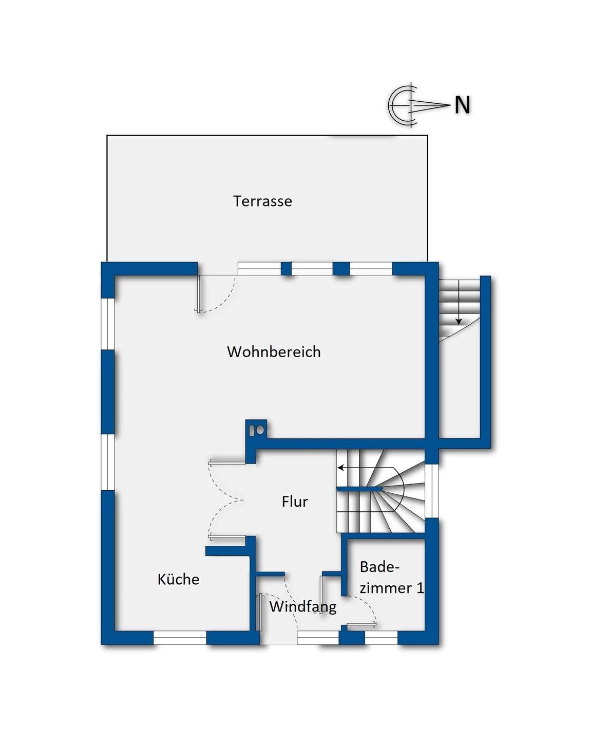 Grundrissskizze Erdgeschoss