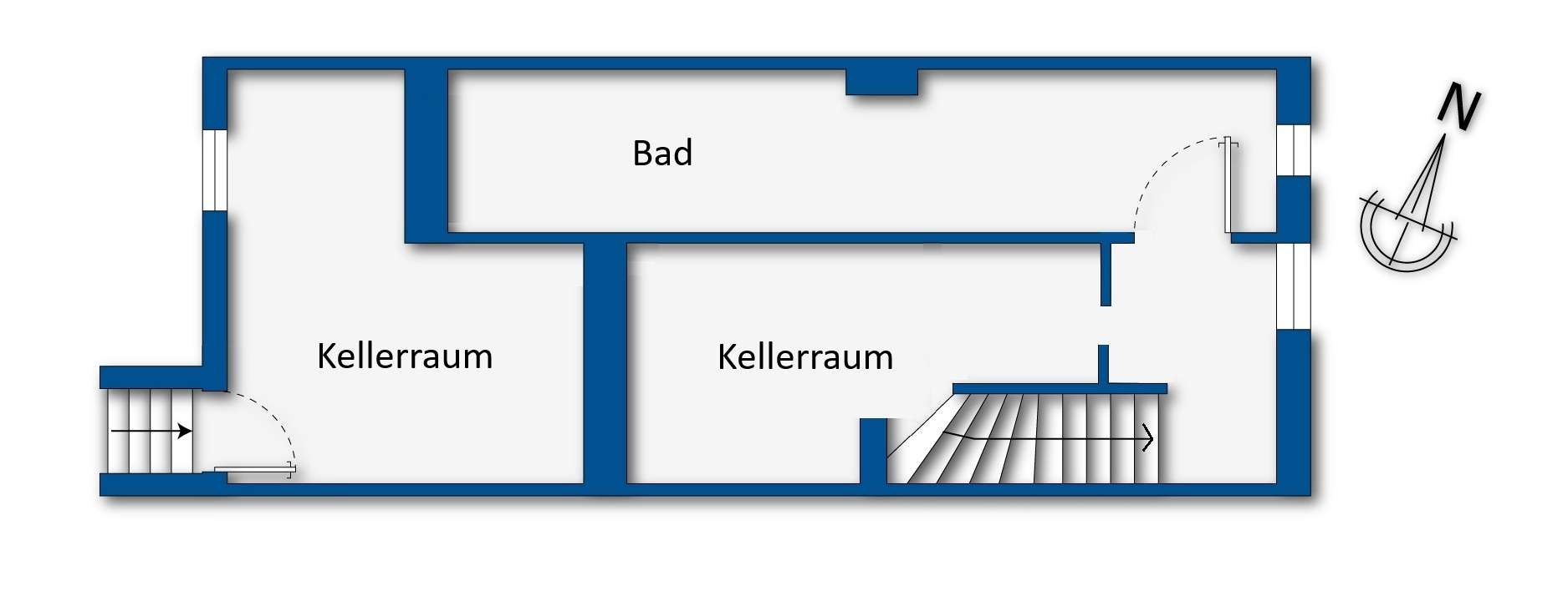 Grundrissskizze Keller