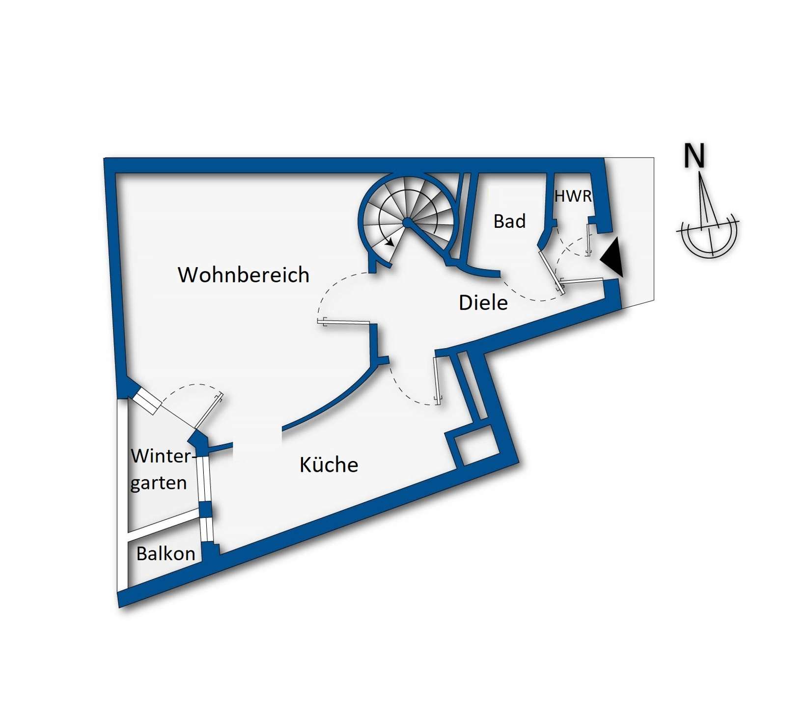 Grundrissskizze 4. Obergeschoss