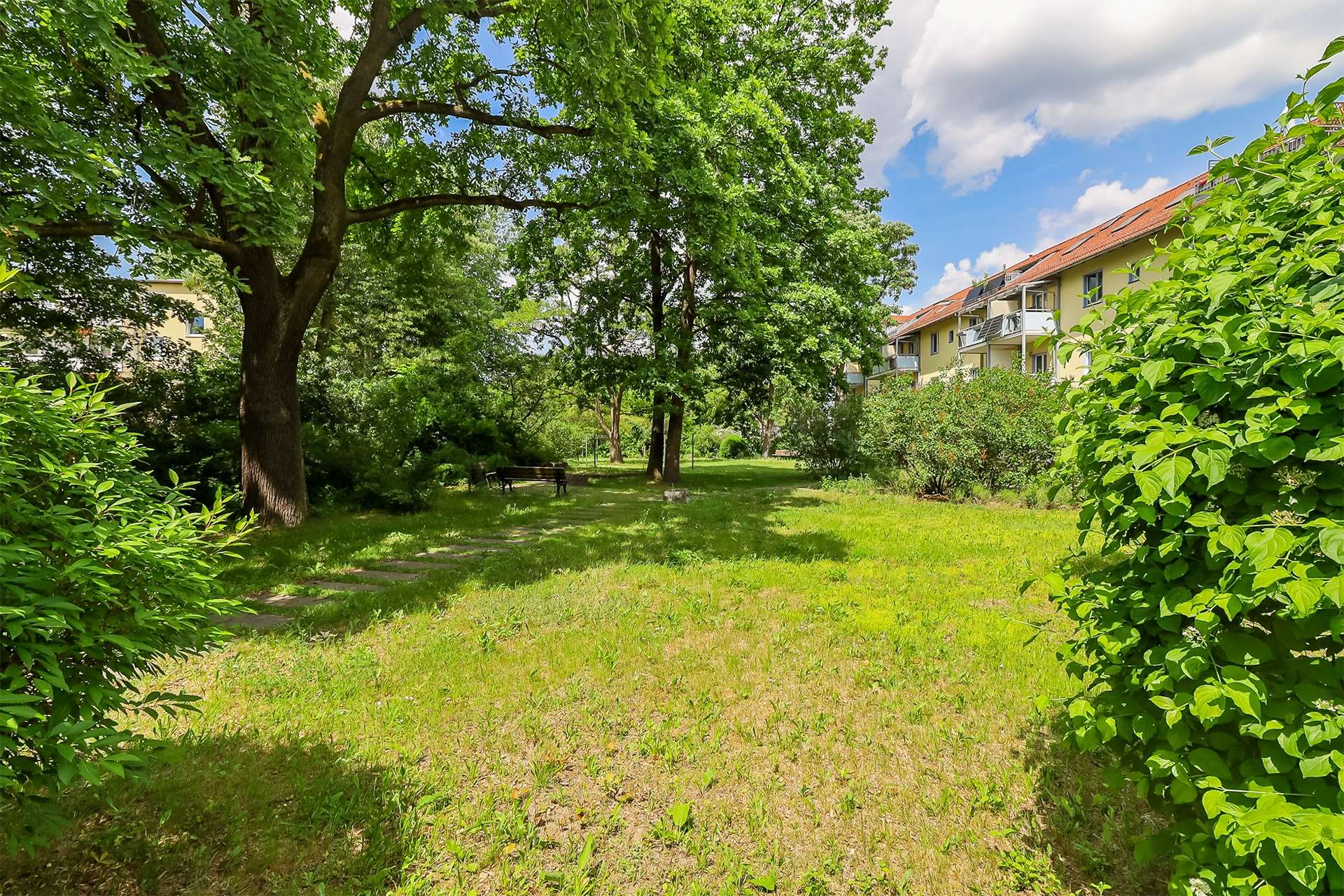 Blick vom Balkon