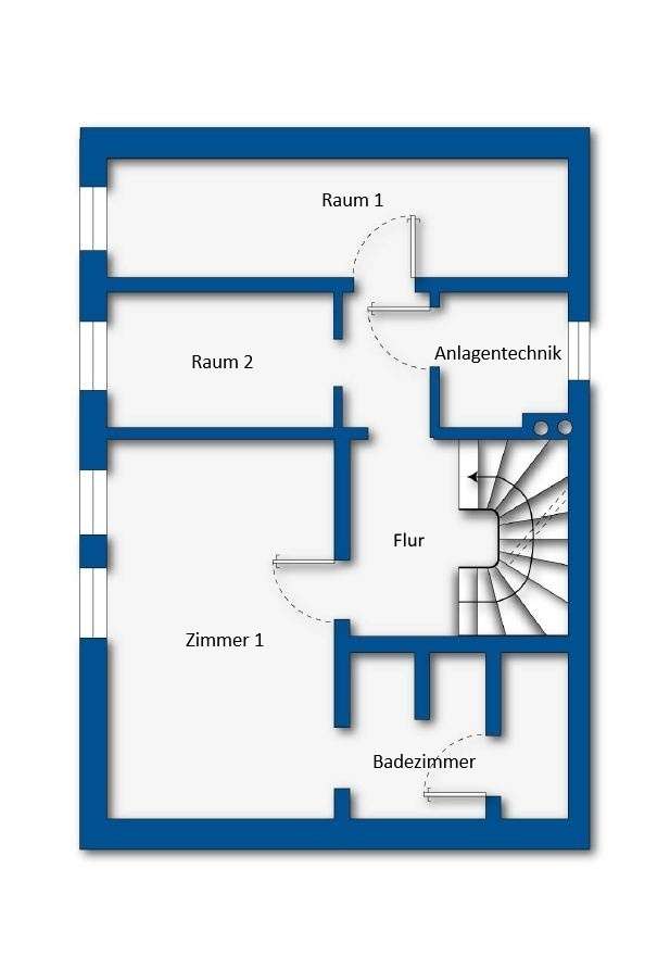 Grundrissskizze Kellergeschoss