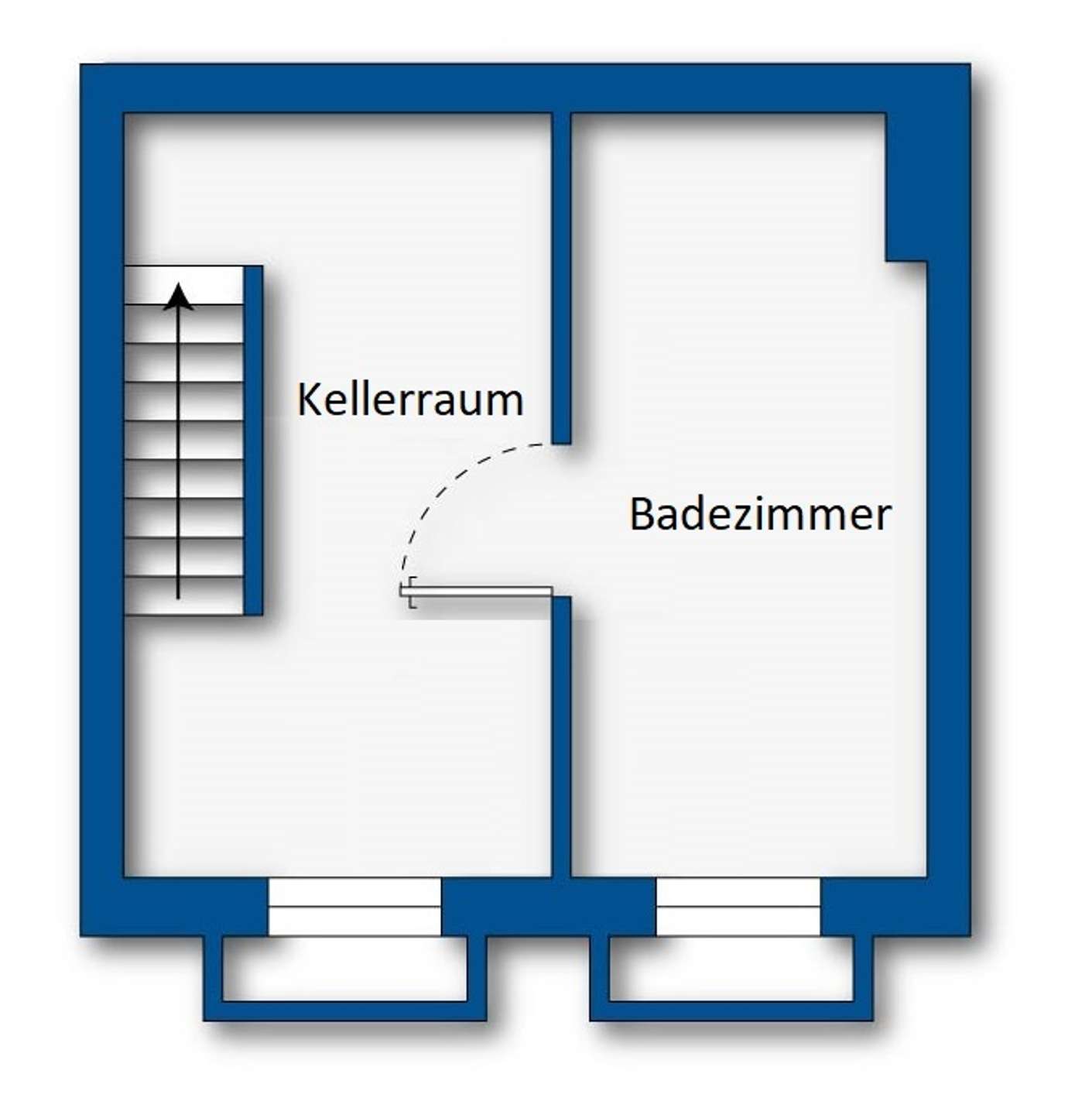 Grundrissskizze Kellergeschoss