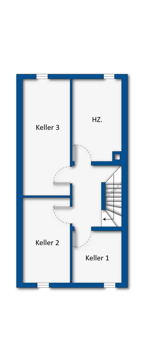 Grundrissskizze Keller