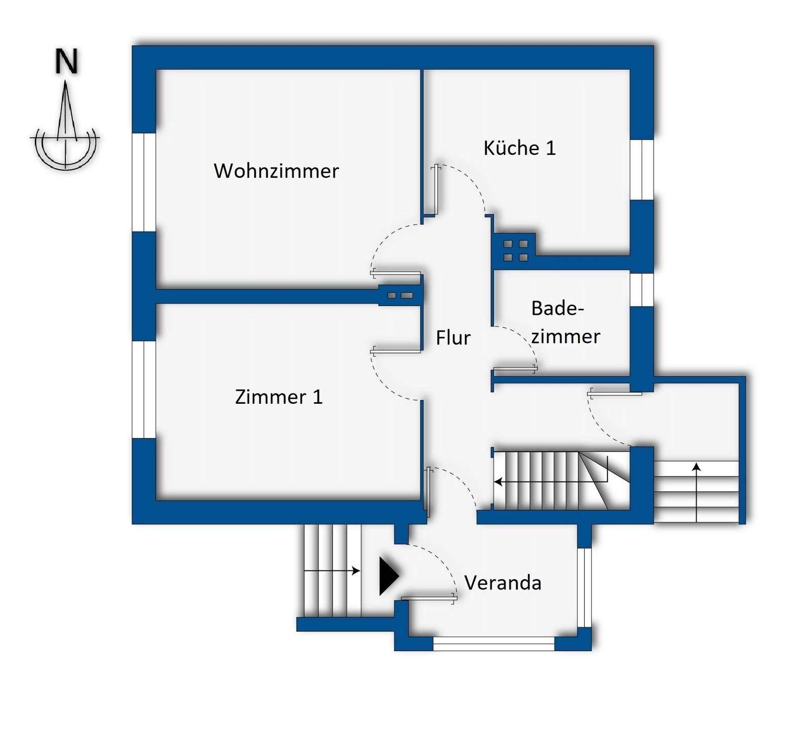 Grundrissskizze Erdgeschoss