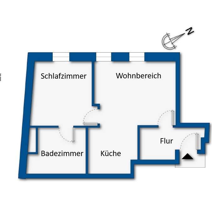 Grundrissskizze Wohnung Nr.4