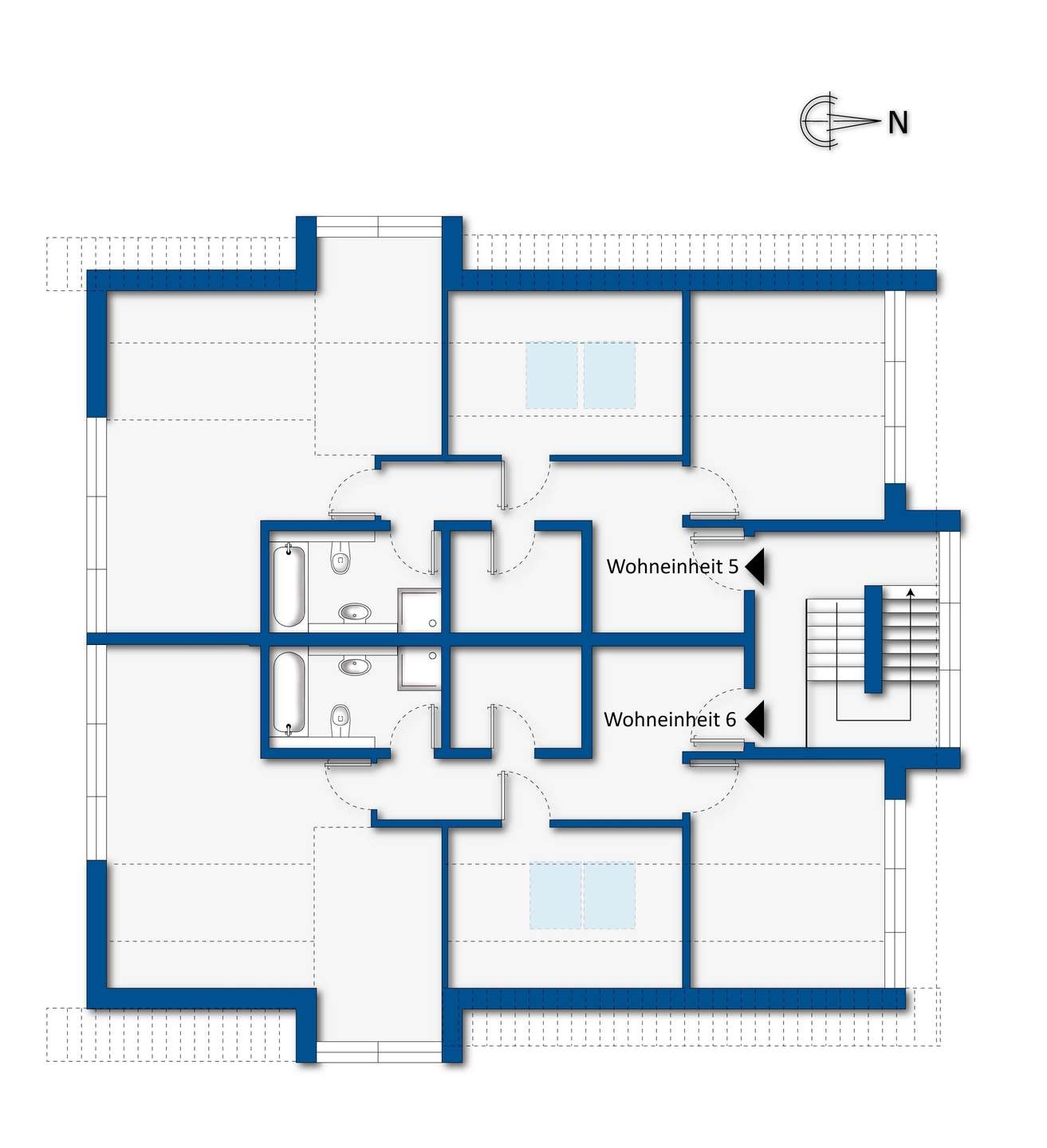 Grundrissskizze Dachgeschoss