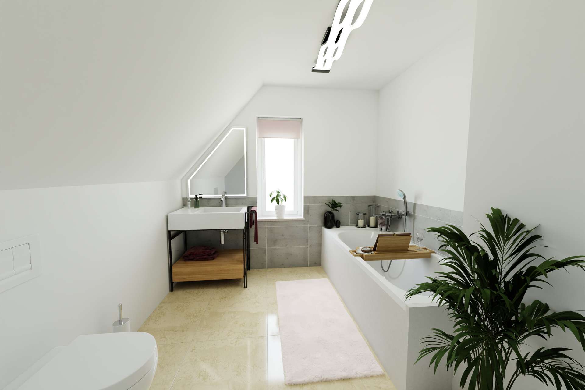 Möblierungsvorschlag Badezimmer Obergeschoss