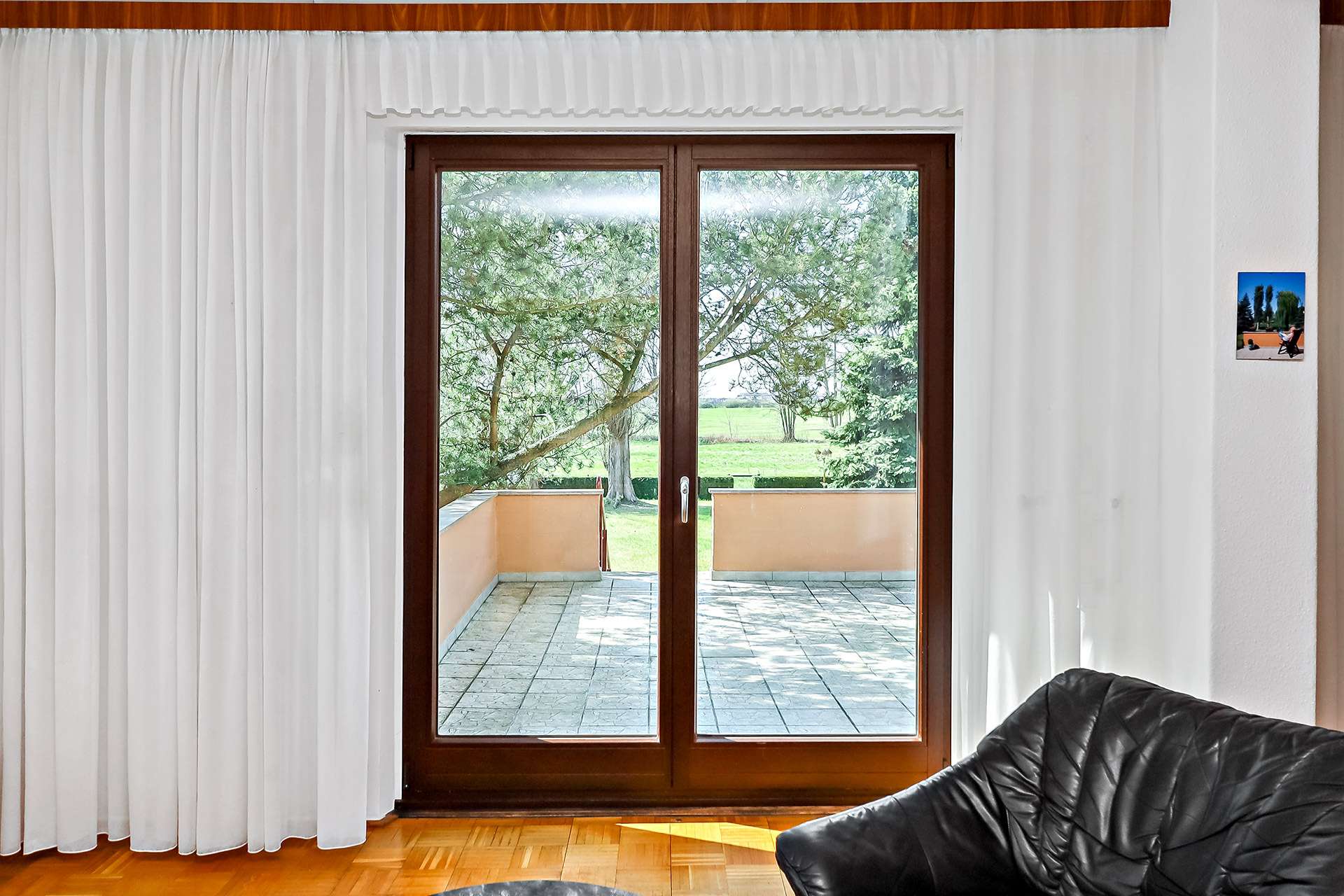 Blick auf die Terrasse