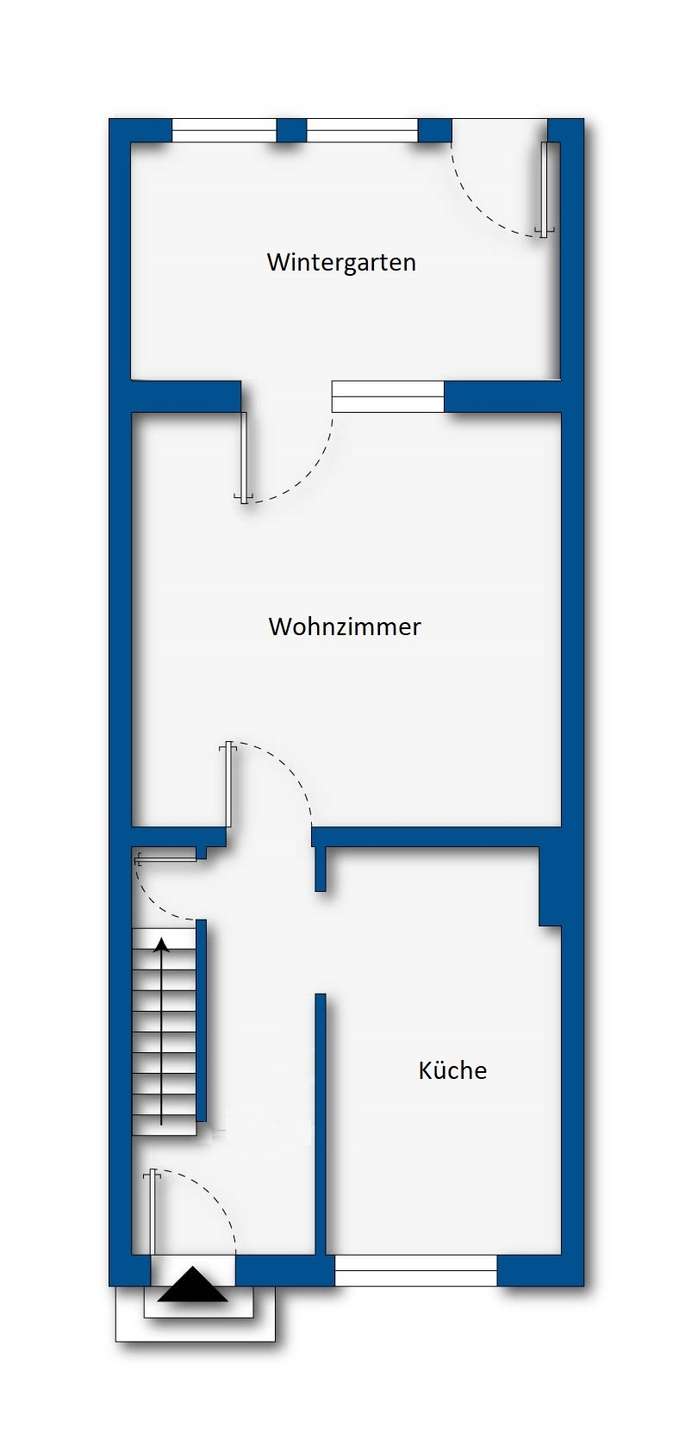 Grundrissskizze Erdgeschoss