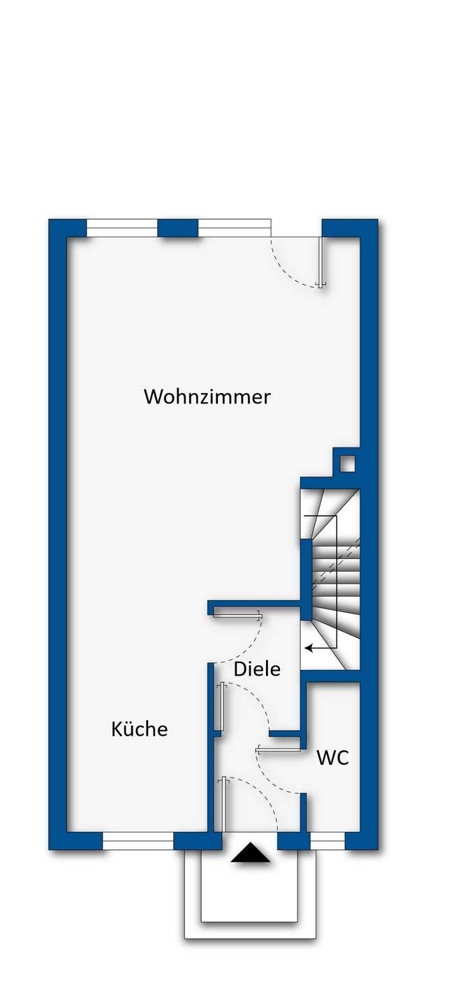 Grundrissskizze Erdgeschoss