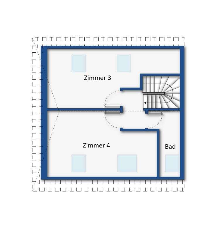Grundriss Skizze Obergeschoss