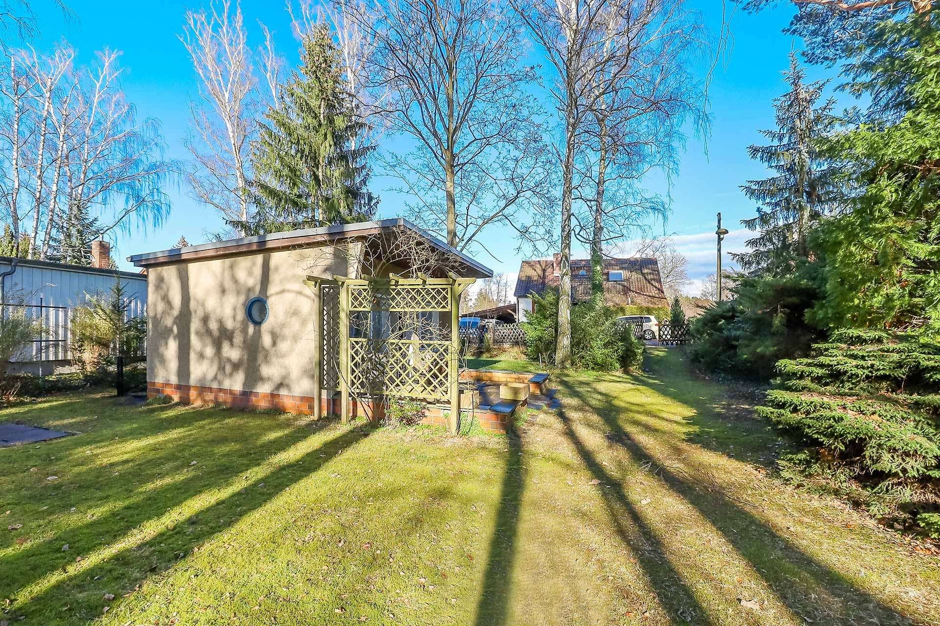 Blick Richtung Bungalow 