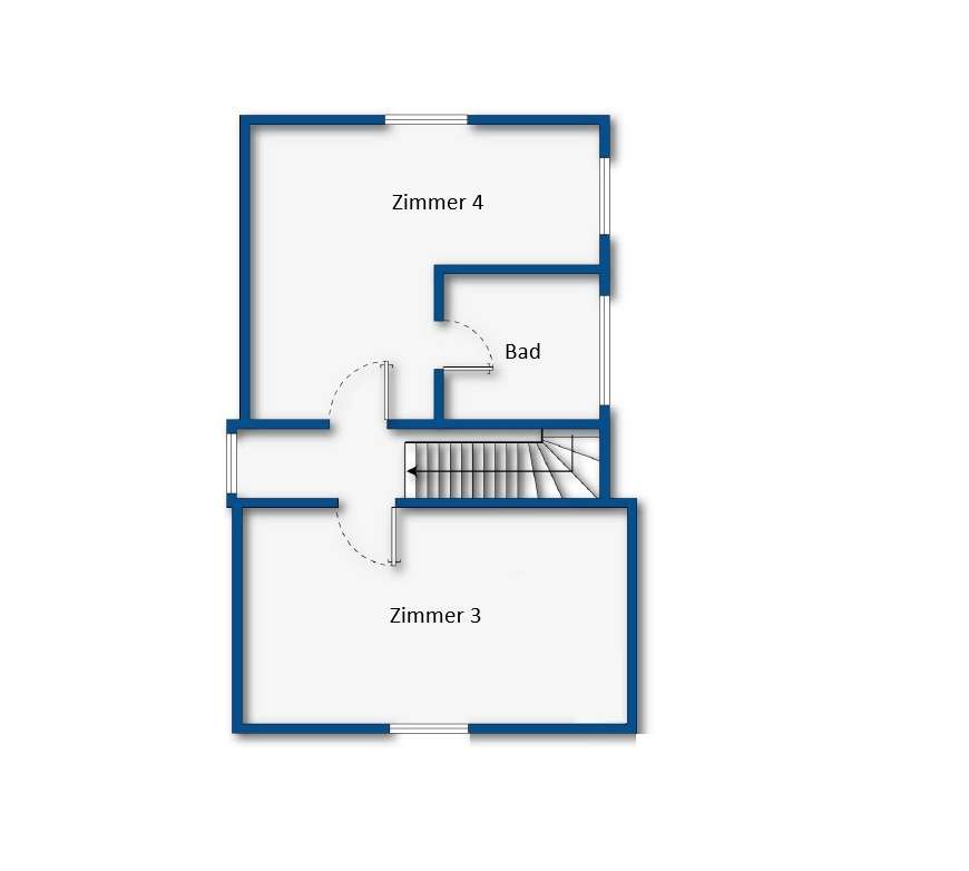 Grundrissskizze Dachgeschoss