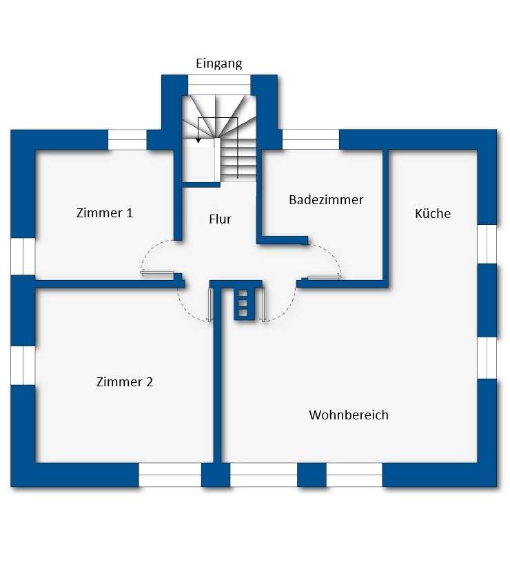 Grundrissskizze Einheit Dachgeschoss