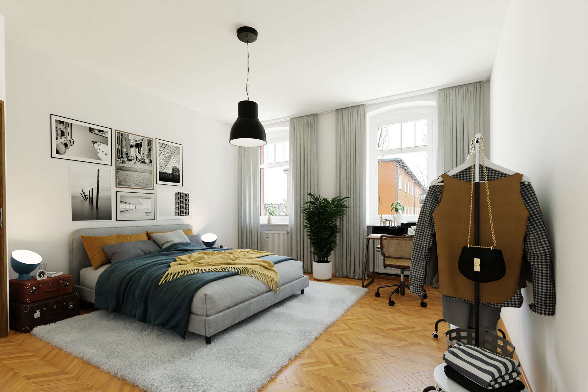 Möblierungsvorschlag Schlafzimmer