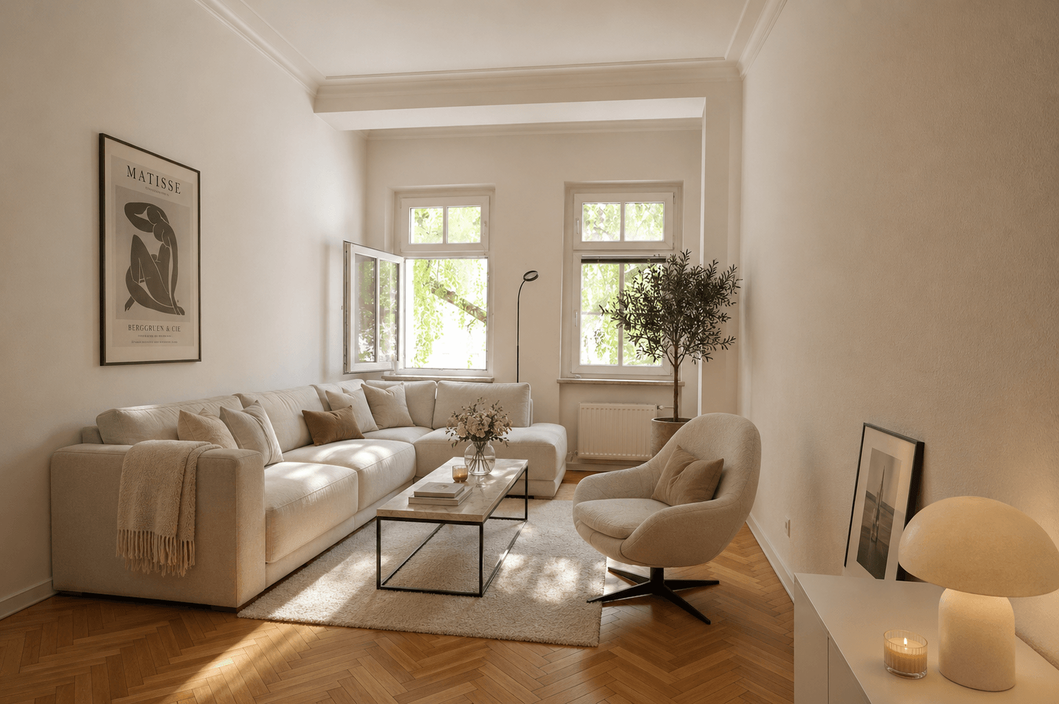 KI Visualisierung Wohnzimmer