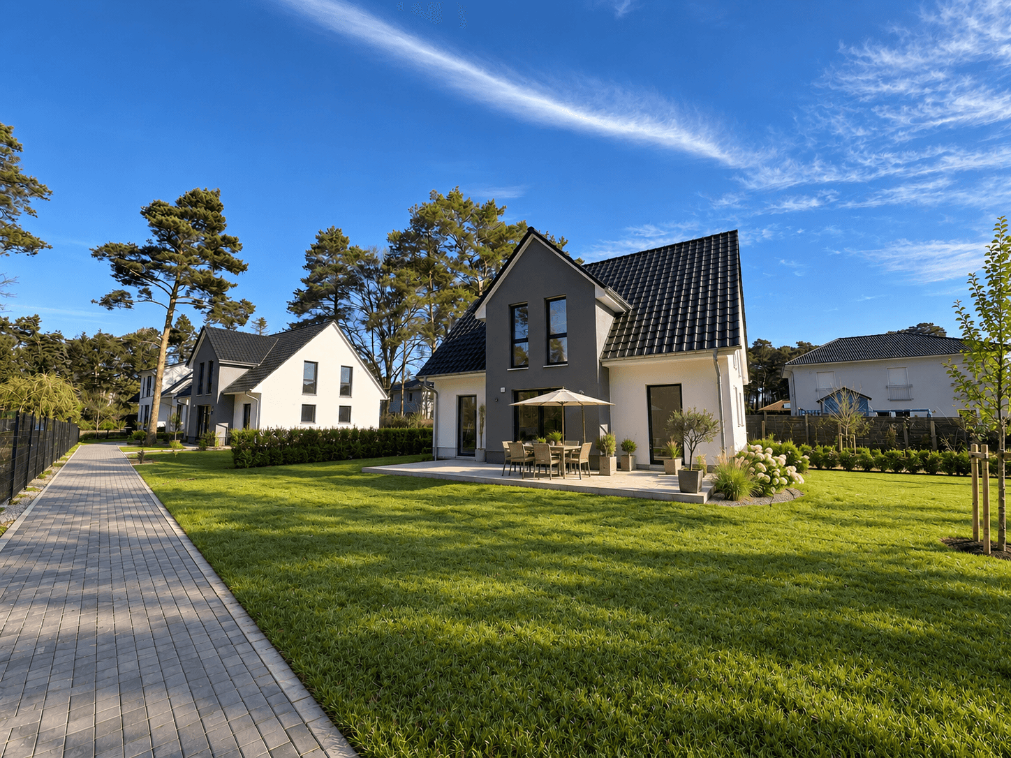 Haus & Gartenansicht (Visualisierung KI)
