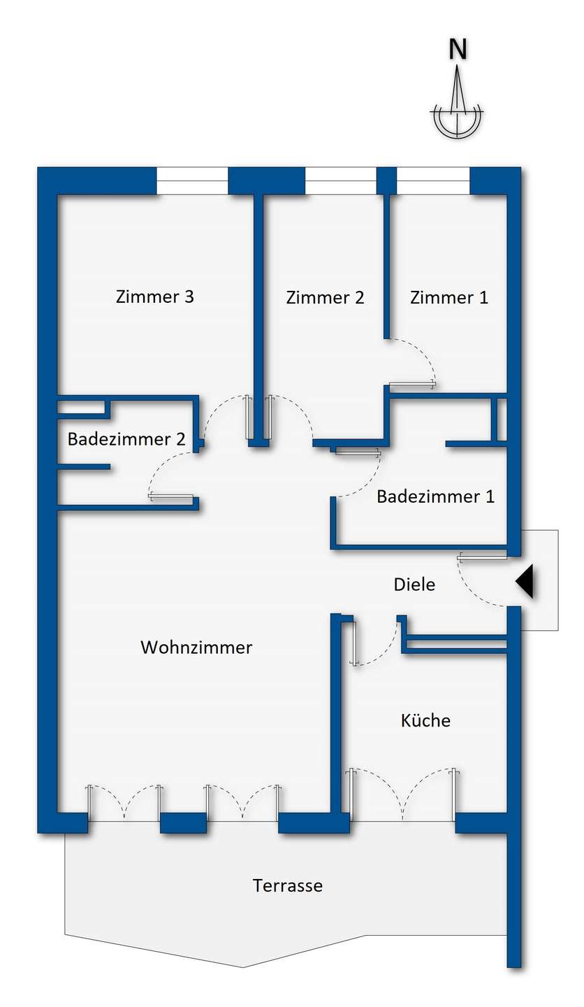 Grundrissskizze 