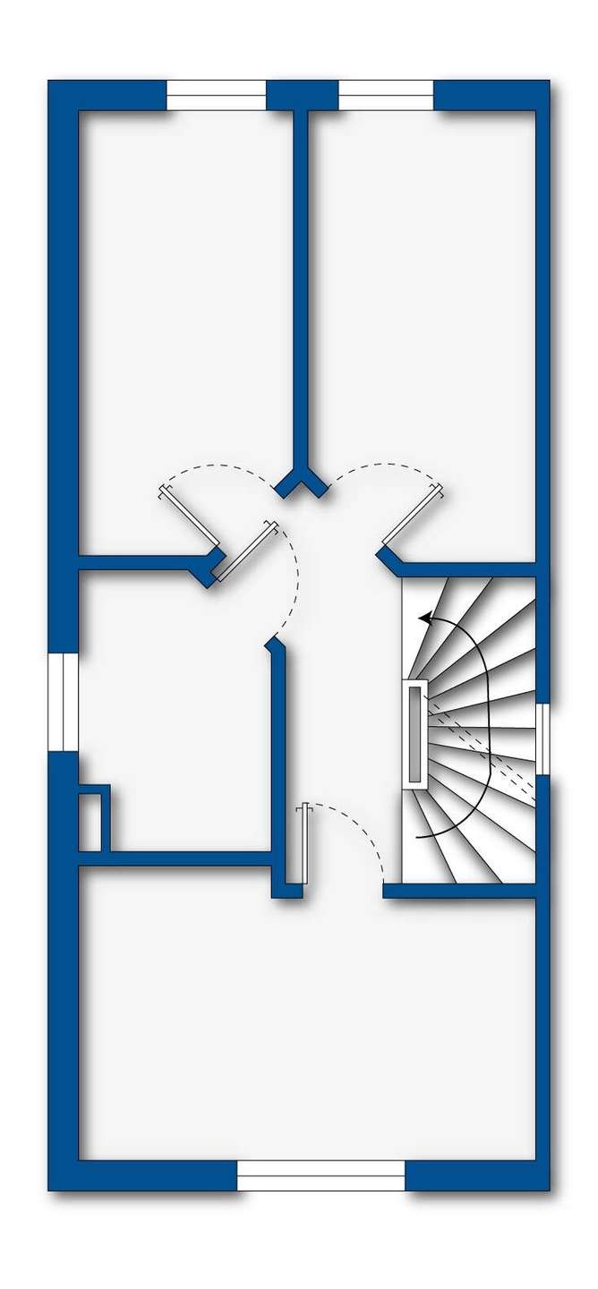 Grundrissskizze Obergeschoss