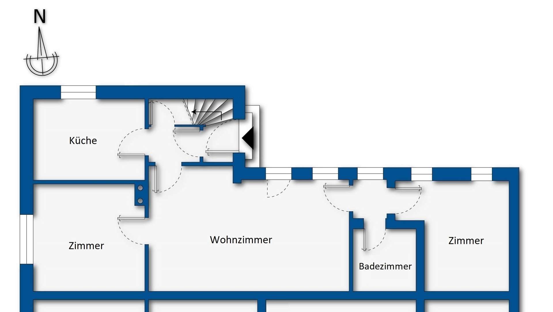 Grundrissskizze Erdgeschoss