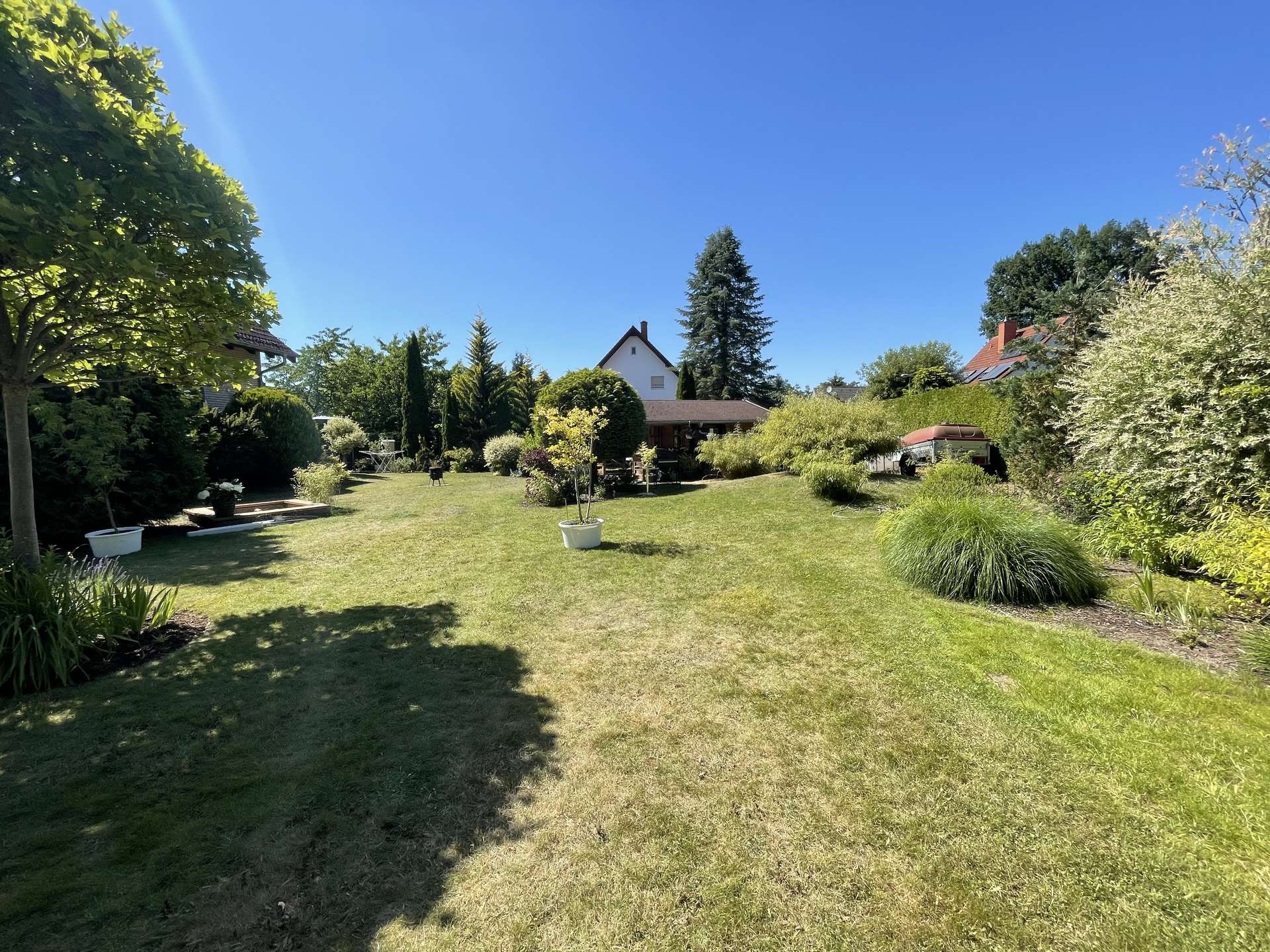 Blick über das Grundstück