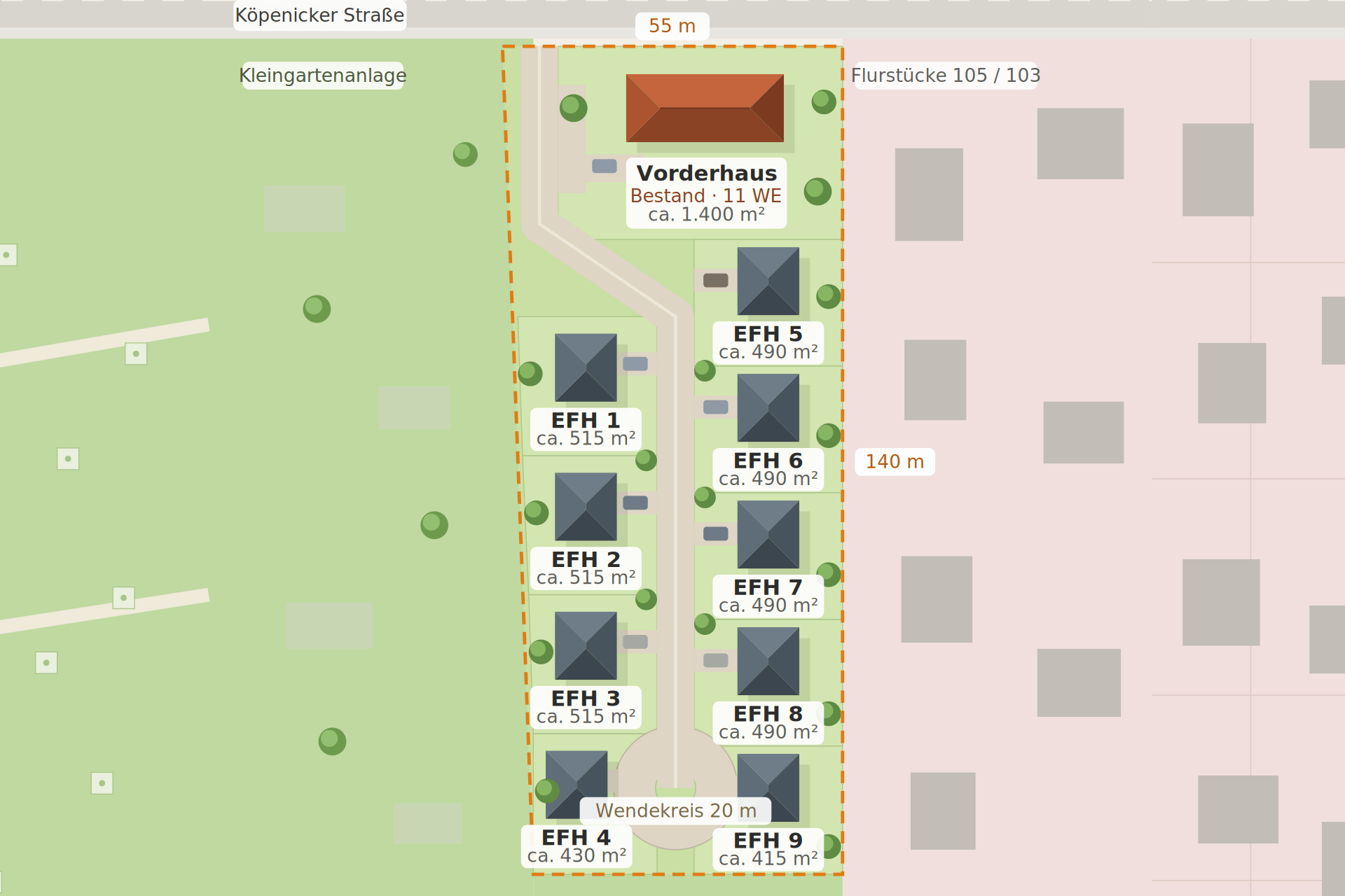 Vorschlag Neubau EFH KI generiert