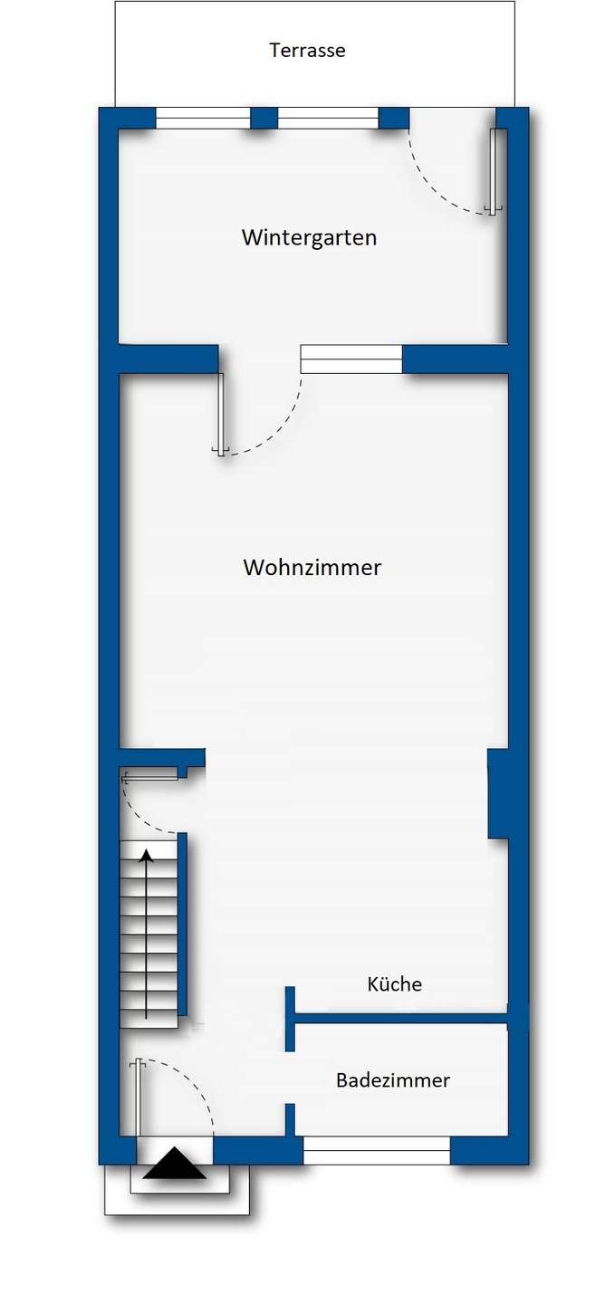 Grundrissskizze EG Variante 2