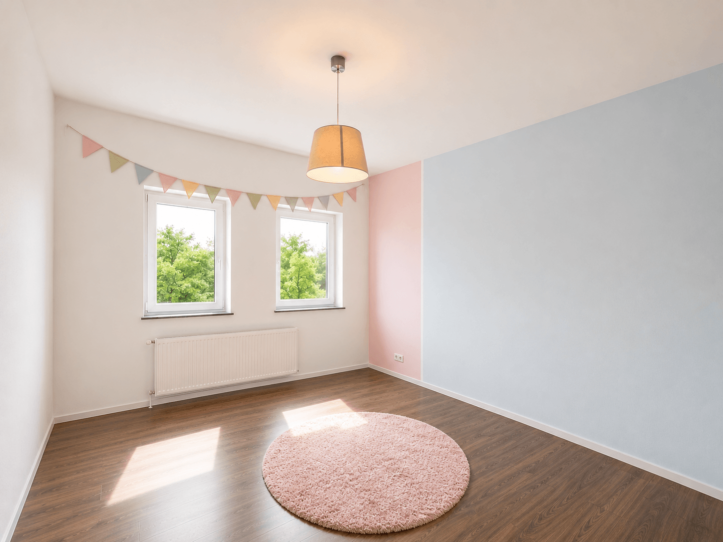 Visualisierung Kinderzimmer 3. OG links (mit KI leergeräumt)