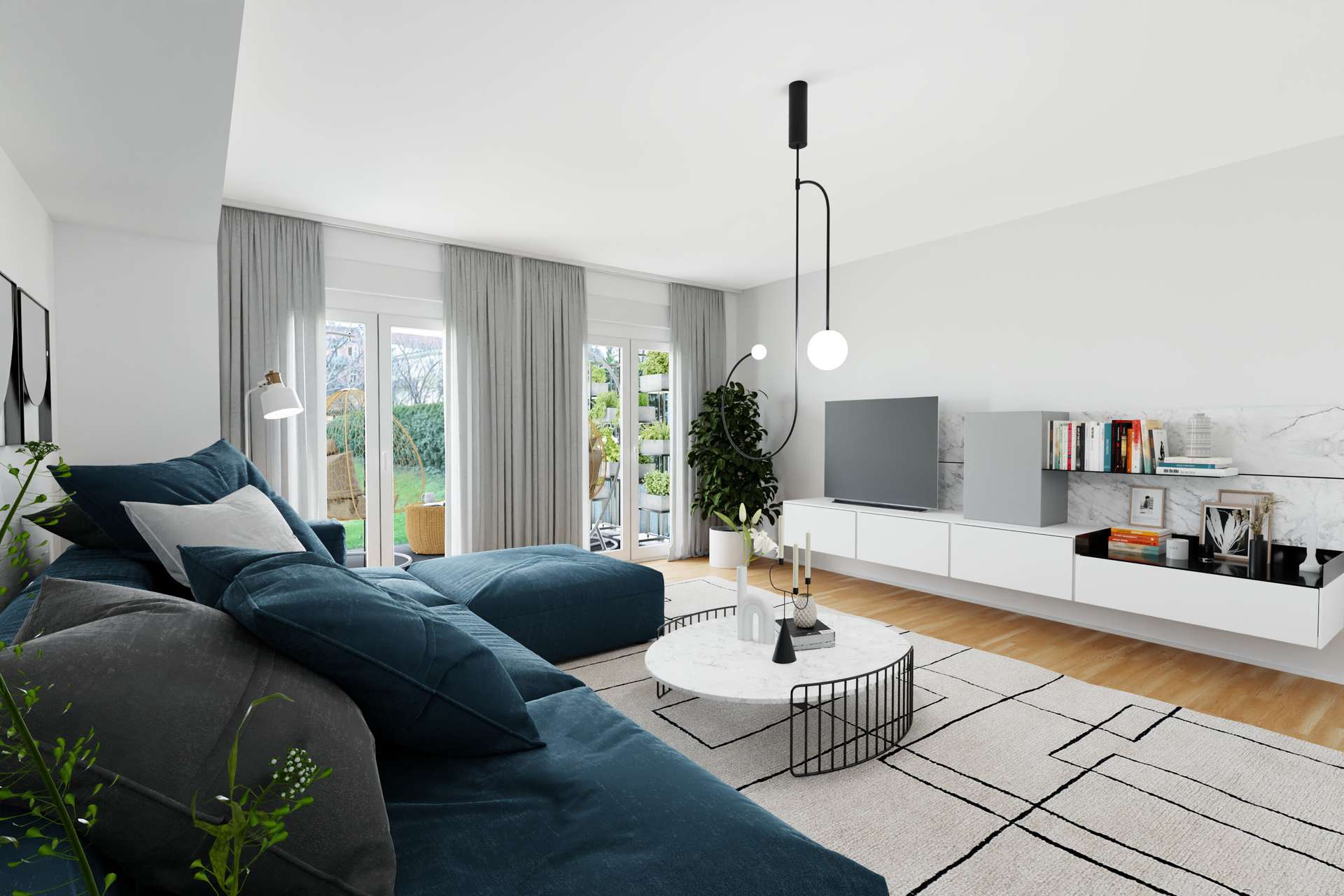 Möblierungsvorschlag Wohnzimmer