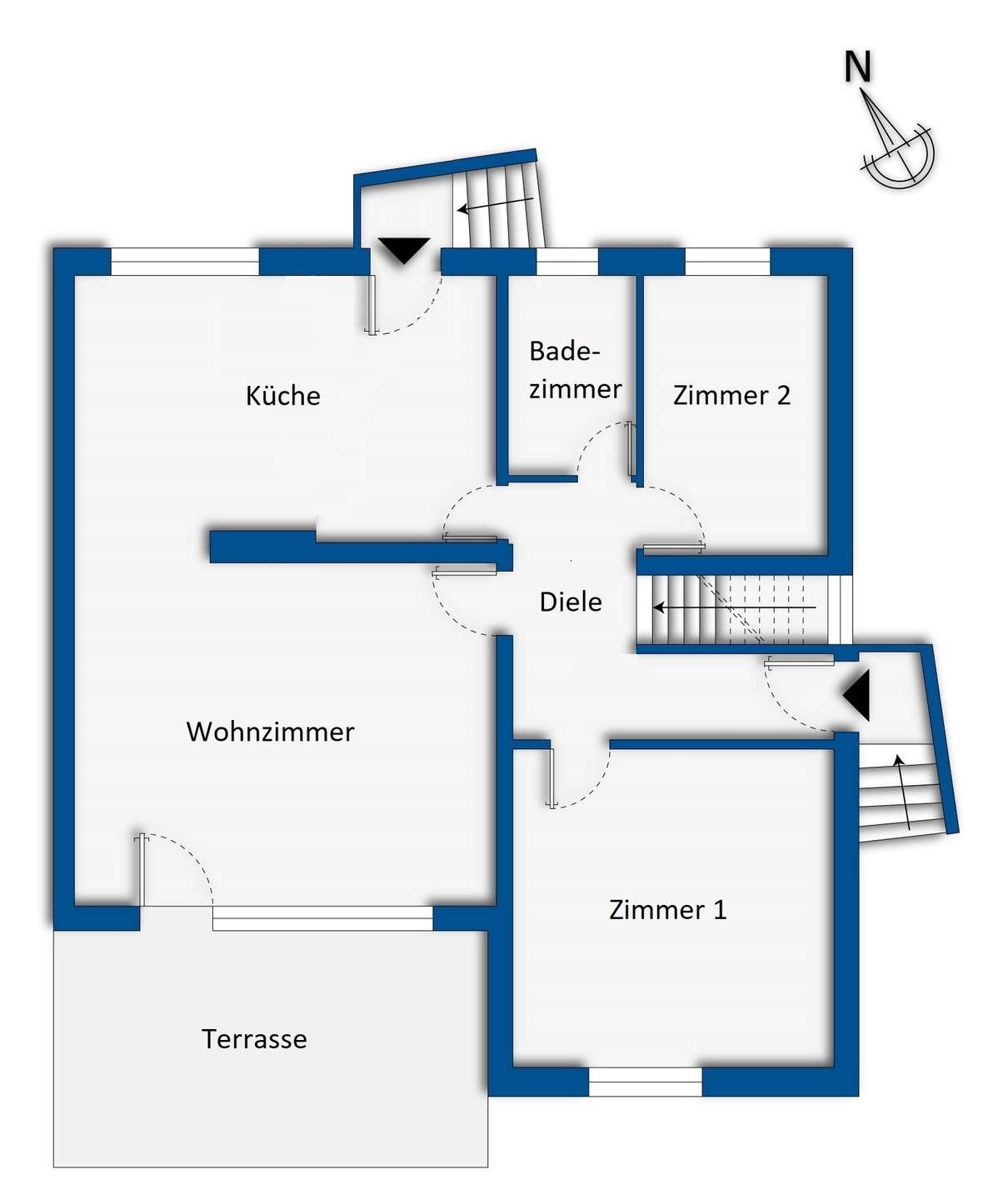 Grundrissskizze Erdgeschoss