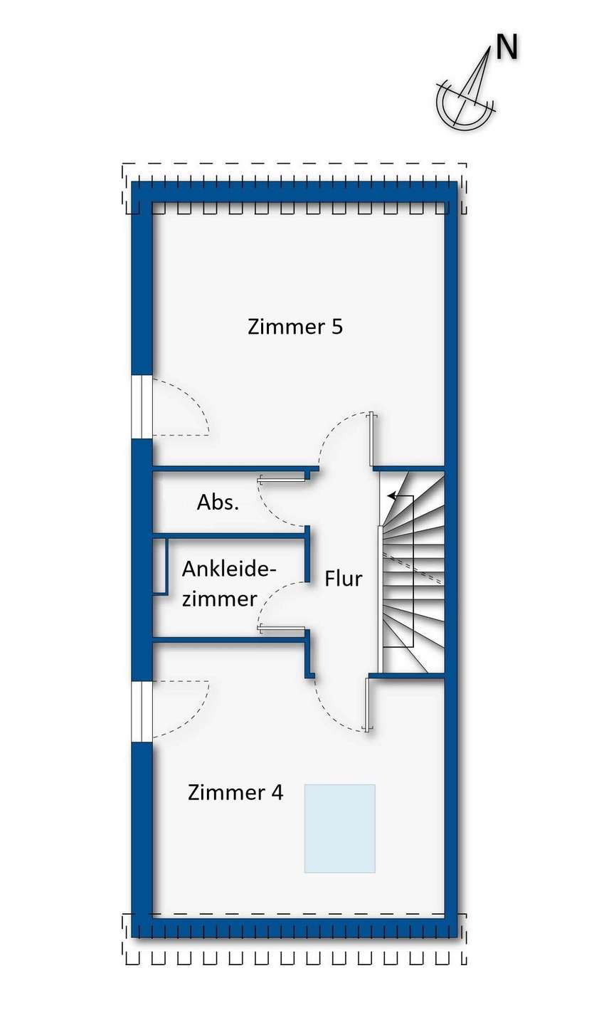 Grundrissskizze Dachgeschoss