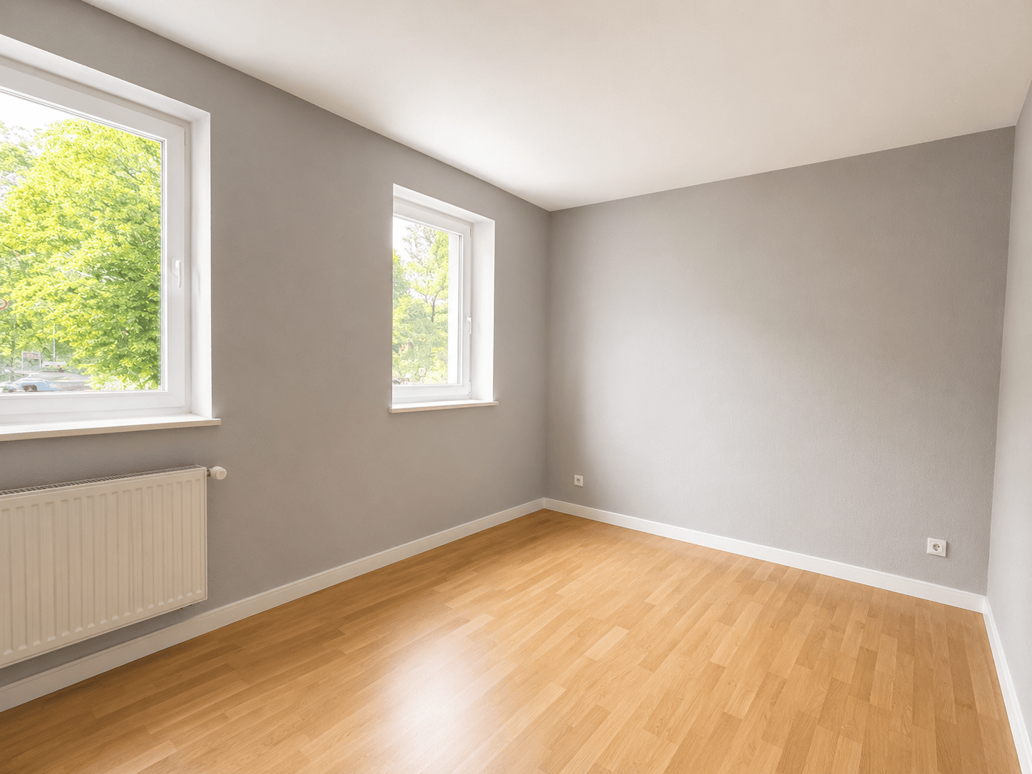 Visualisierung Schlafzimmer 1. OG rechts (mit KI leergeräumt)