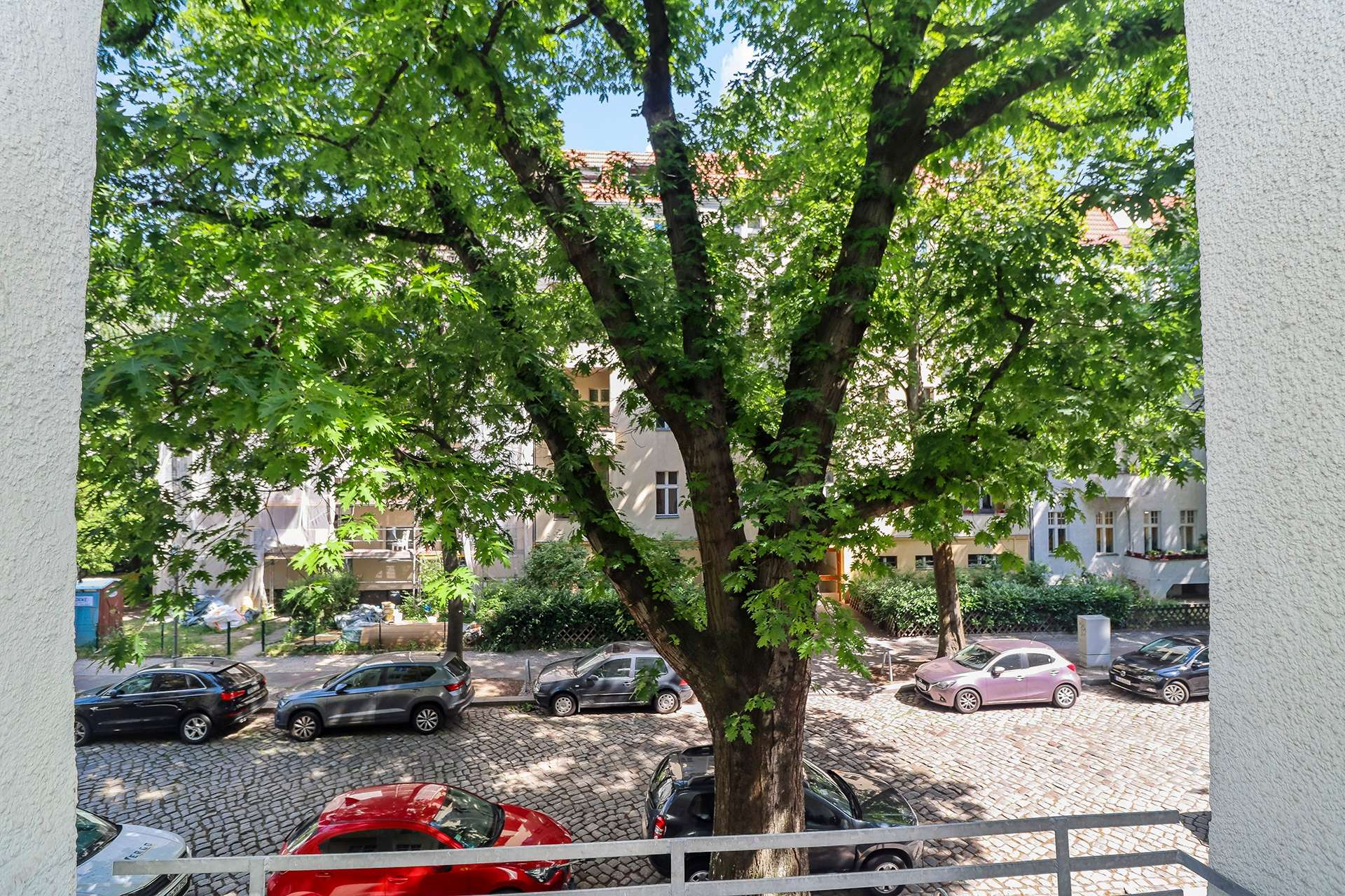 Blick vom Balkon