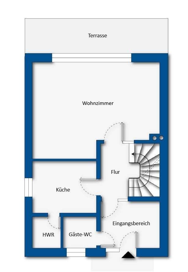 Grundrissskizze Erdgeschoss