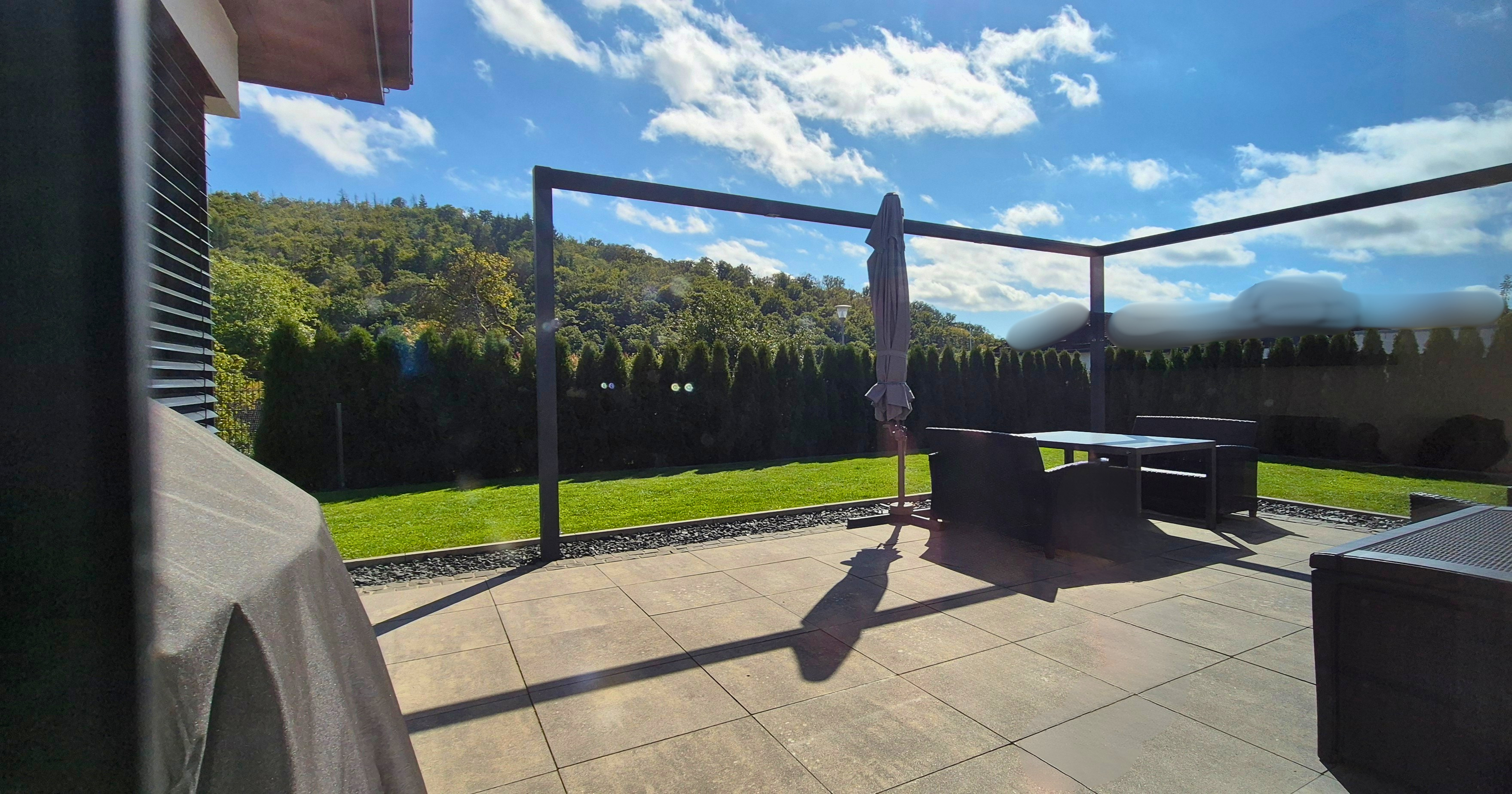 Blick aus dem Wohnzimmer