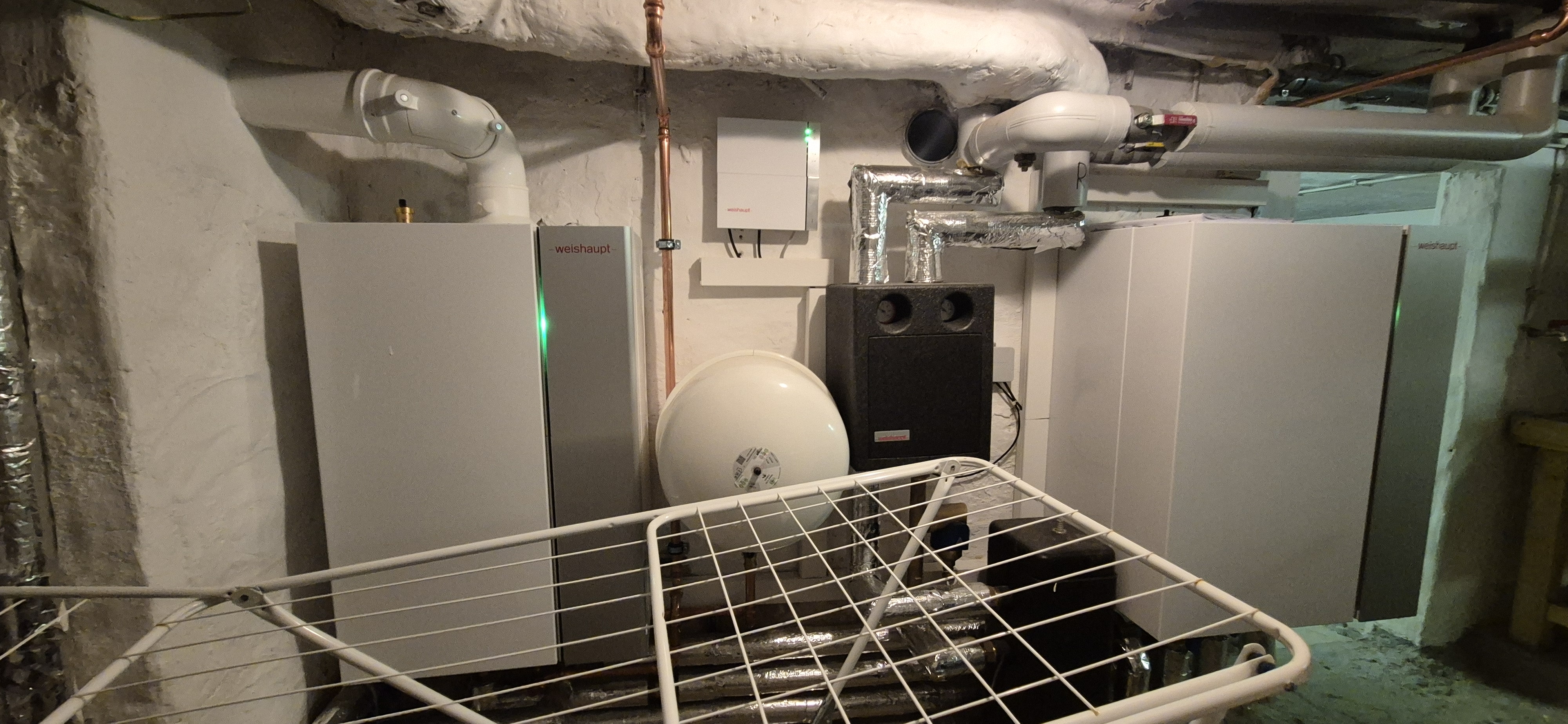 Gasheizung + Inneneinheit Wärmepumpe