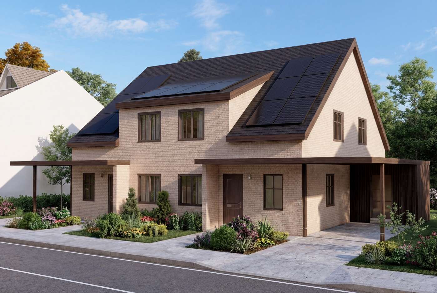 Premium Doppelhaushälfte – Neubau : Wärmepumpe, PV-Anlage & Carport inklusive – Bild 2