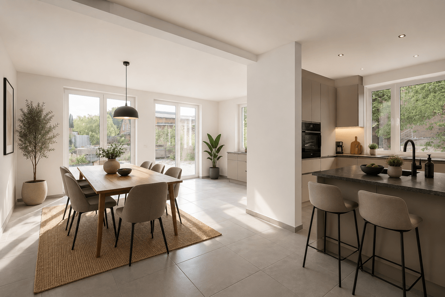 Tespe | Große helle Doppelhaushälfte auf 3 Ebenen mit 2 Balkonen, 1 Terrasse & einmaligem Elbblick – Bild 2