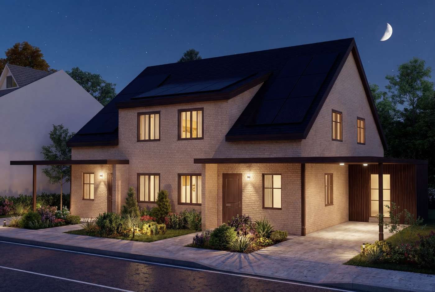 Premium Doppelhaushälfte – Neubau : Wärmepumpe, PV-Anlage & Carport inklusive – Bild 6