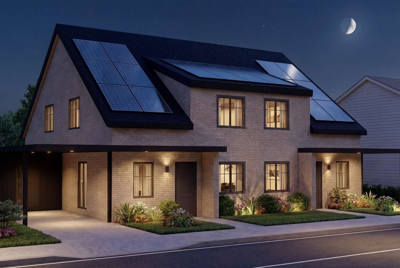 Premium Doppelhaushälfte – Neubau : Wärmepumpe, PV-Anlage & Carport inklusive – Bild 5