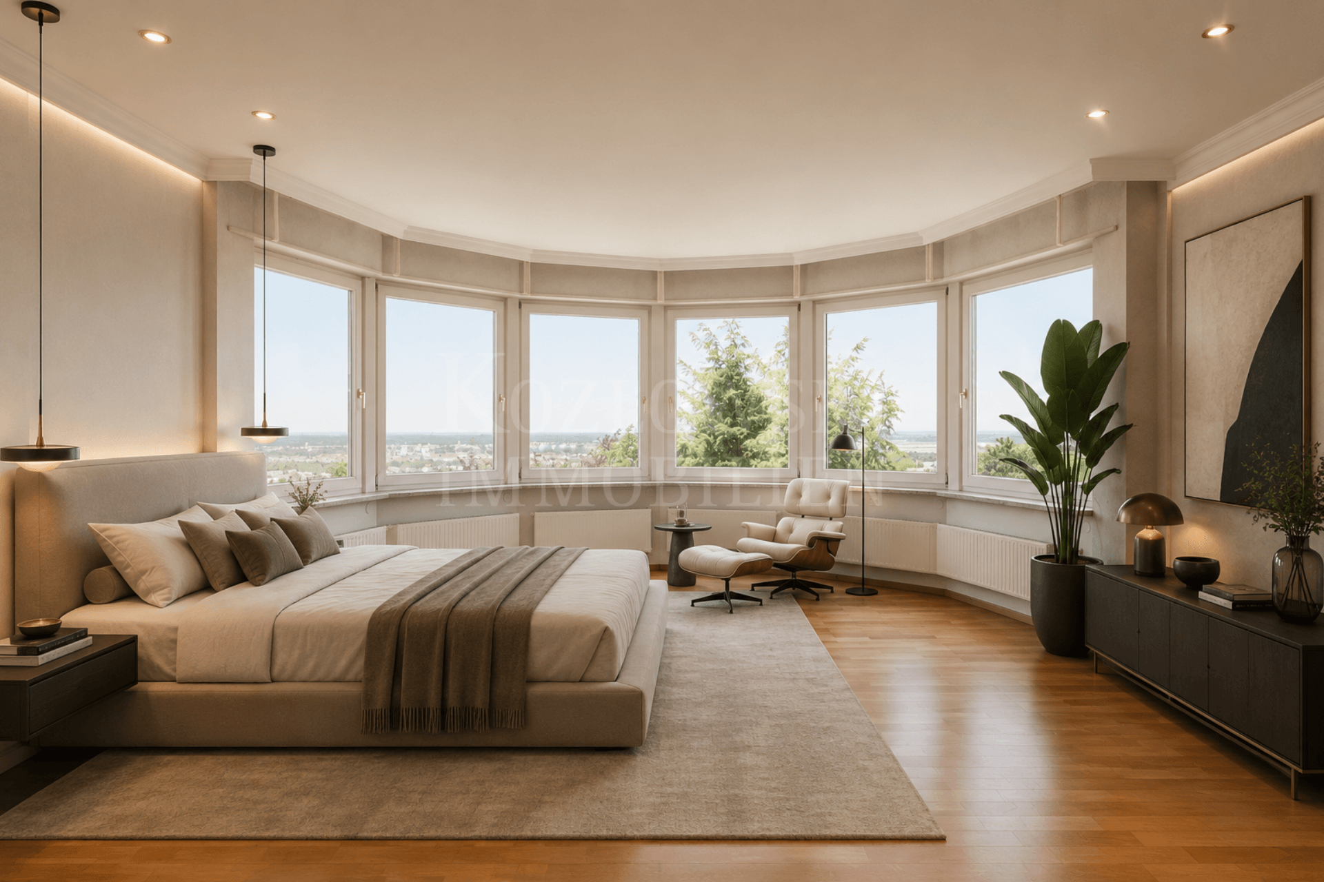 Master bedroom - KI-Staging