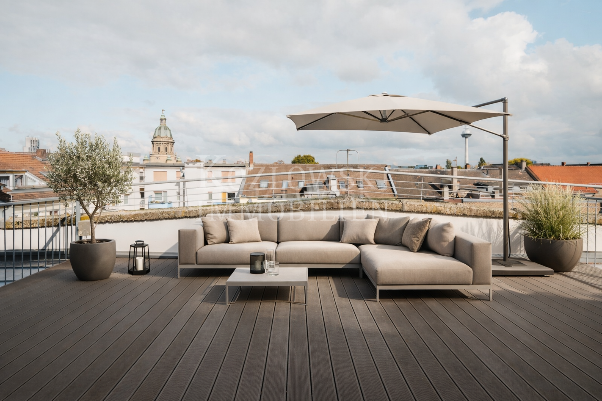 Dachterrasse - KI-Staging