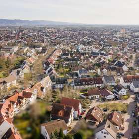 Viernheim von oben