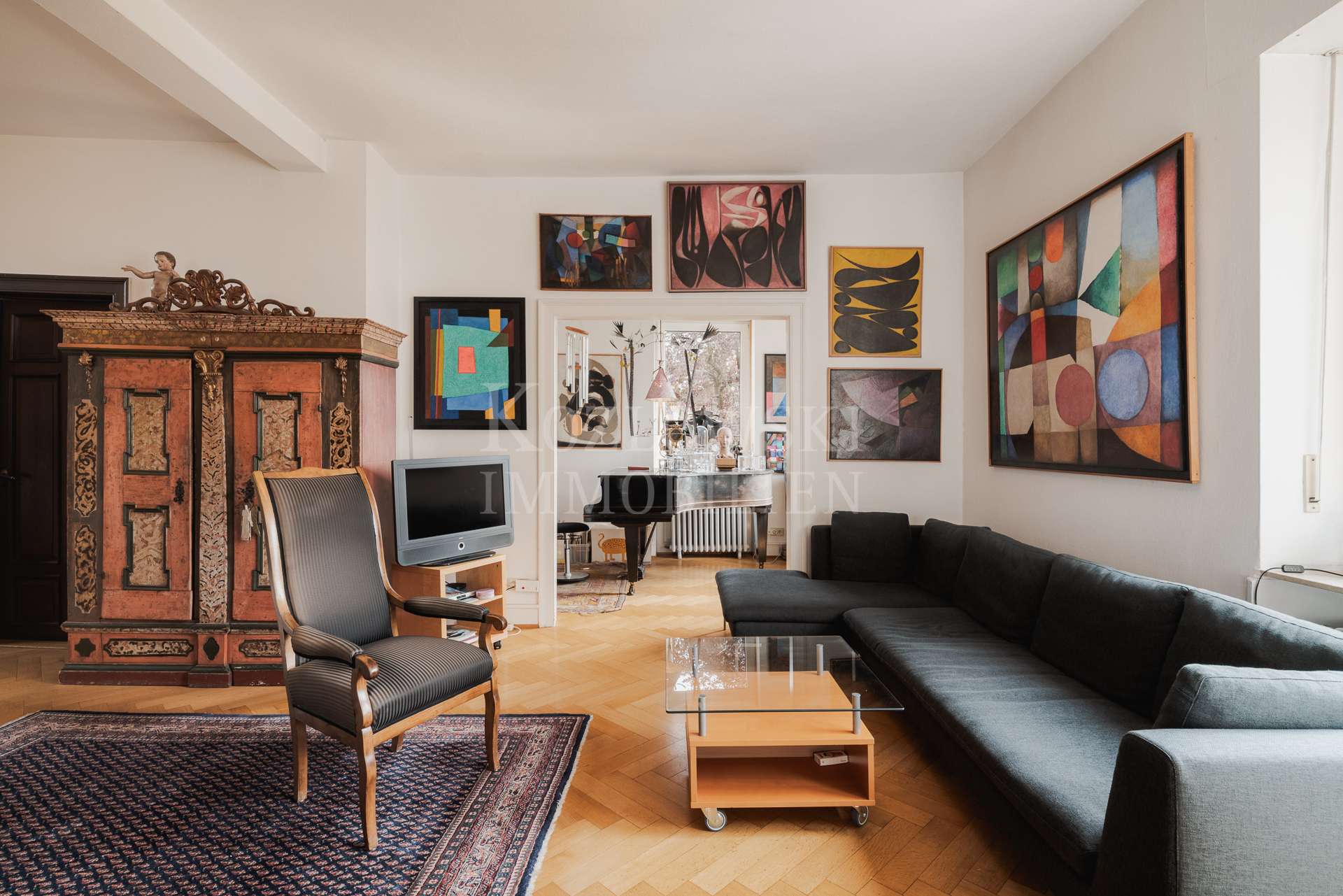 Zugang Piano-Zimmer