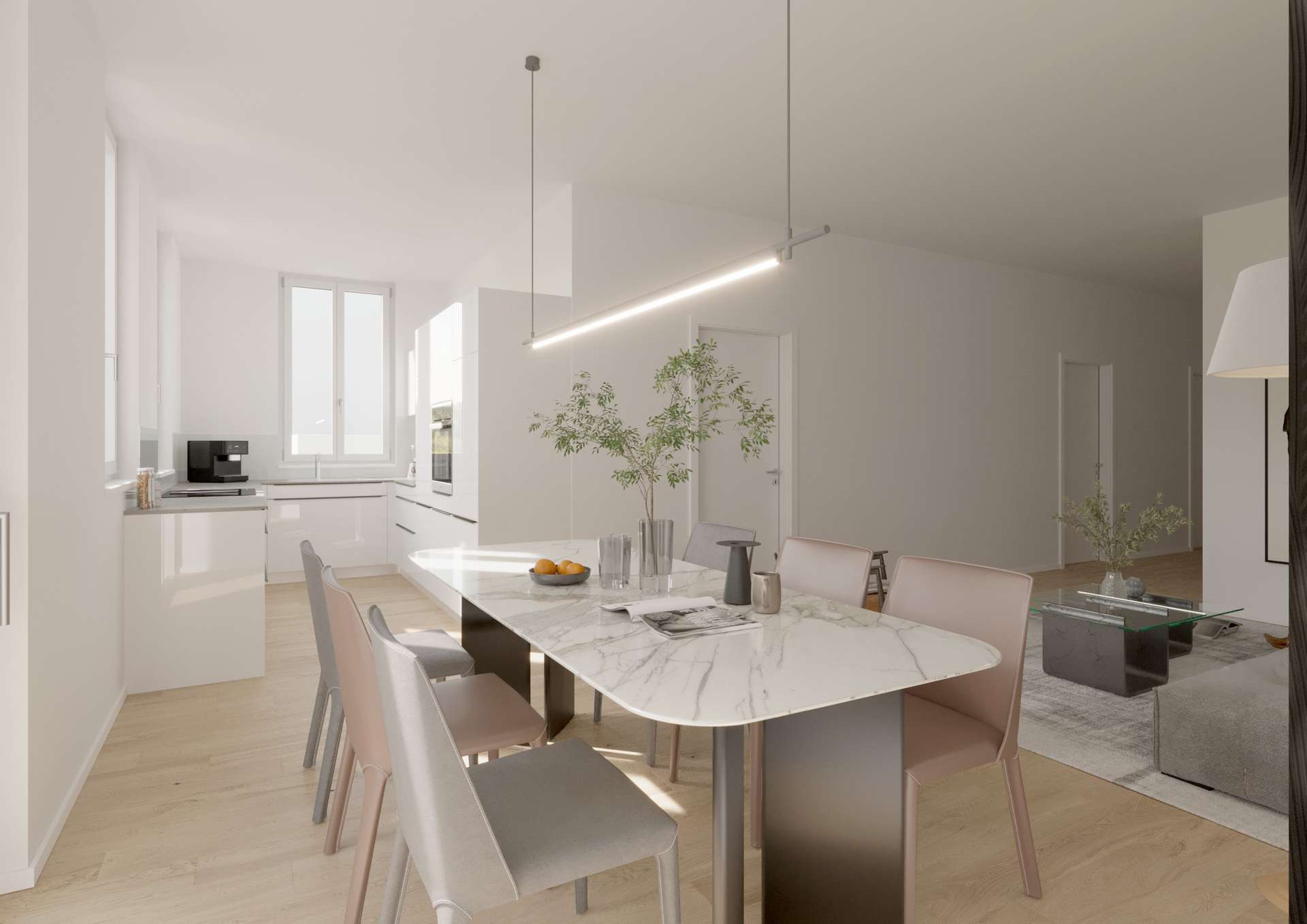 Offene Küche mit Essplatz