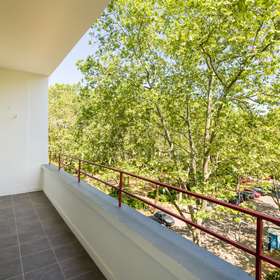 Balkon mit Parkblick