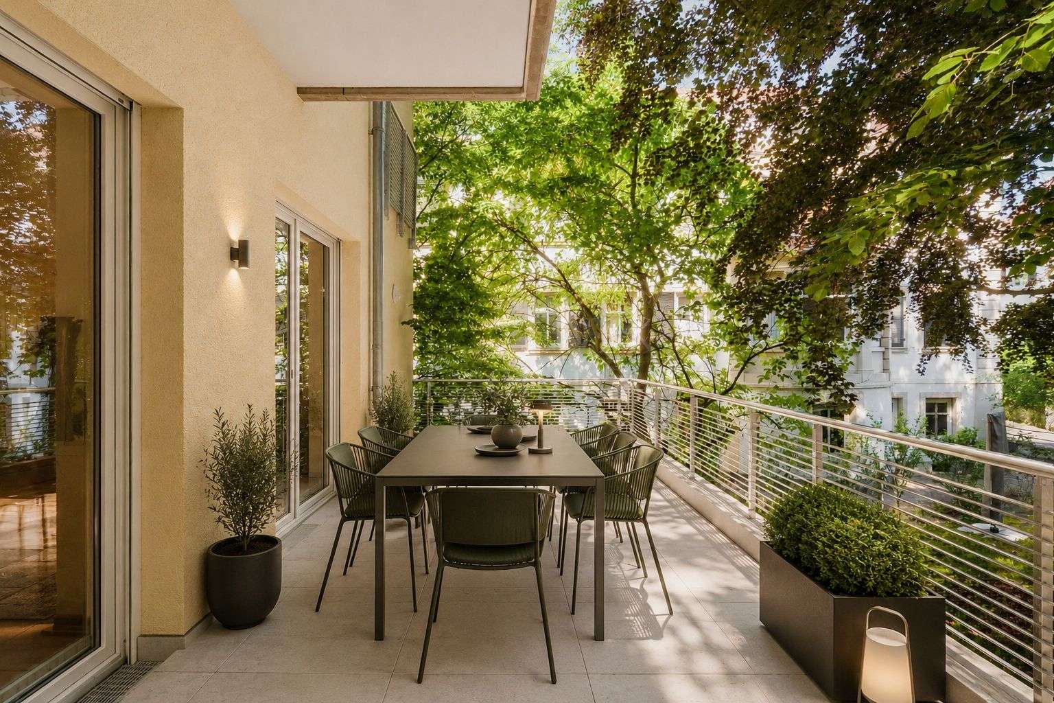 Herrliche Terrasse - KI-Staging