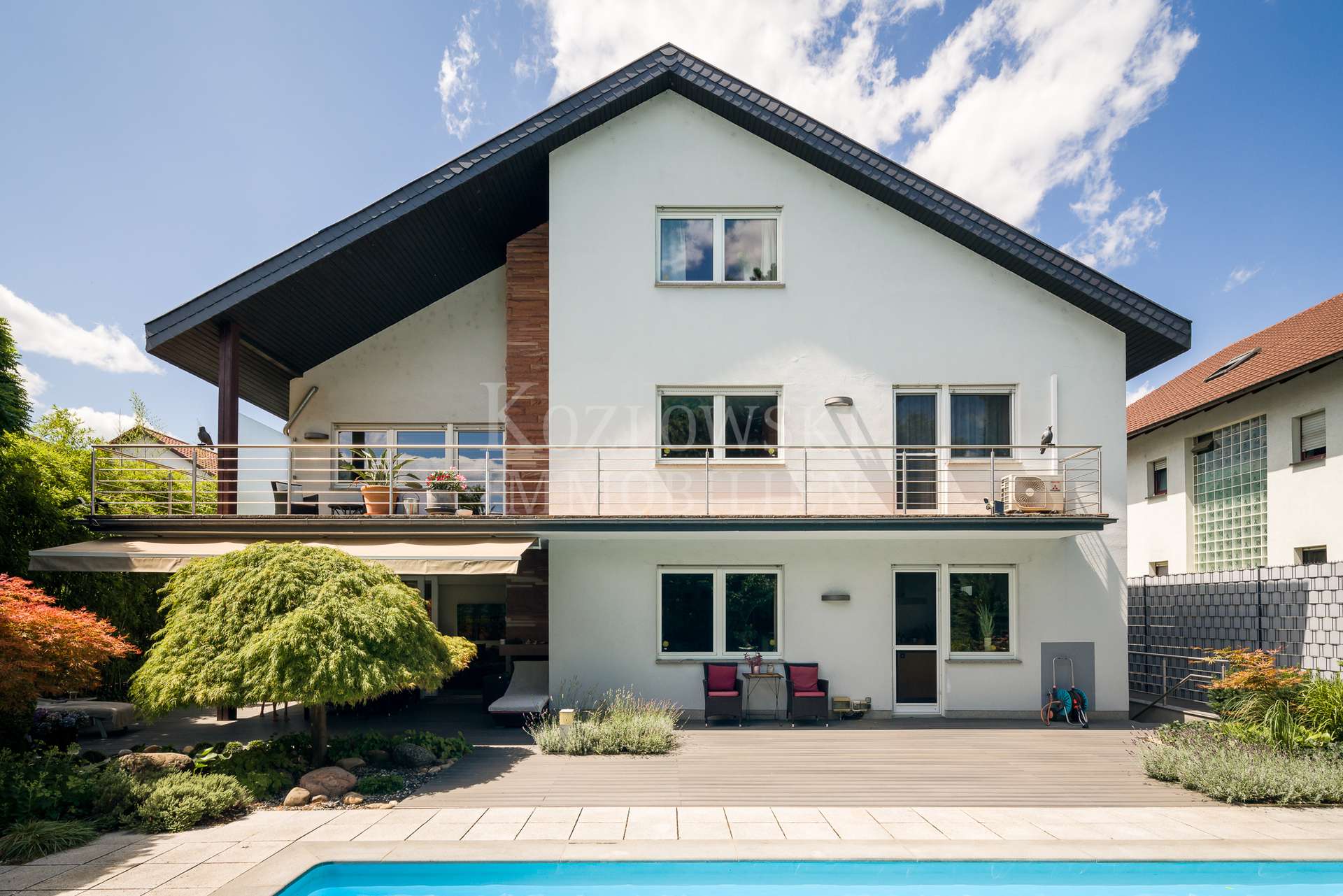 Architektenhaus - Gartenansicht