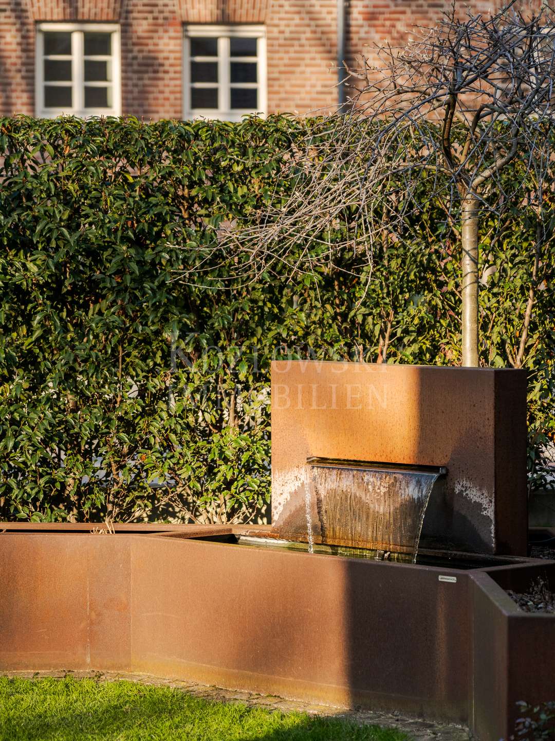 Cortenstahl-Brunnen
