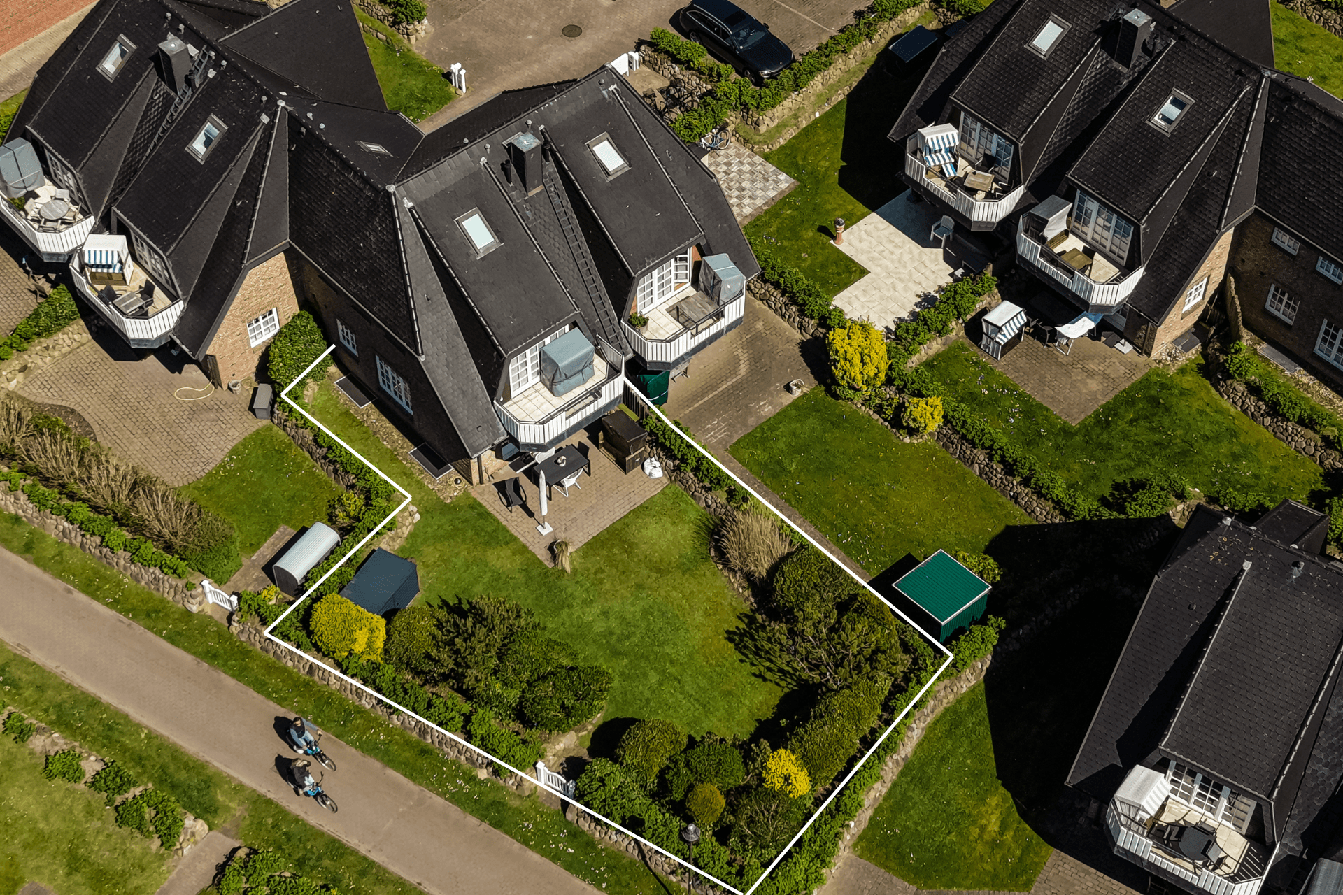 Luftaufnahme - Gartenwohnung